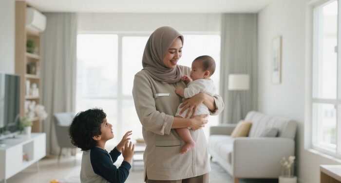 كيف تساعد المربية المقيمة الأمهات المقيمات في المنزل