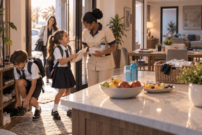 Managing the First Weeks of School with a Maid in Qatar